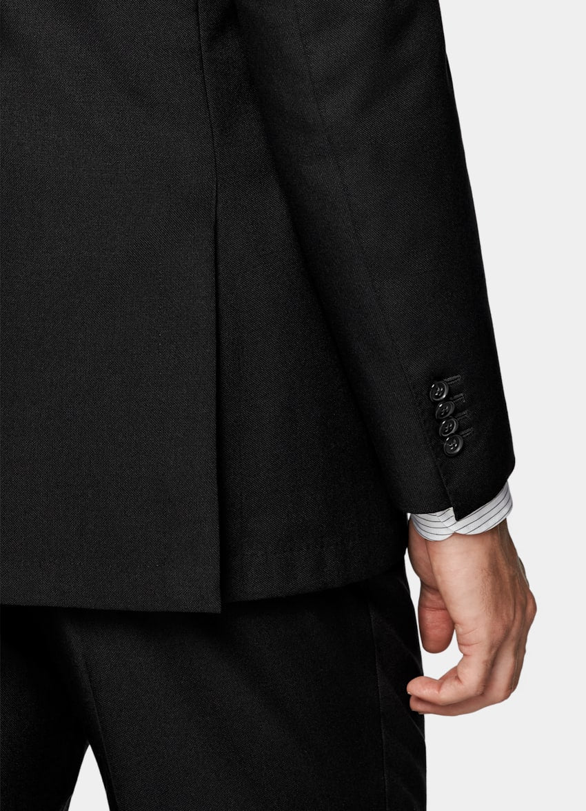 Black Tailored Fit Havana Suit