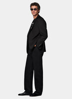 Black Tailored Fit Havana Suit Jacket