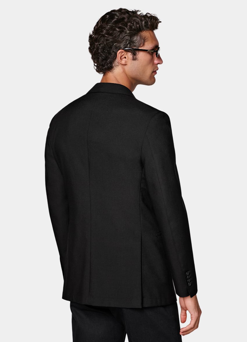 Black Tailored Fit Havana Suit Jacket