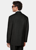 Black Relaxed Fit Brera Suit