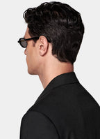 Black Relaxed Fit Brera Suit Jacket