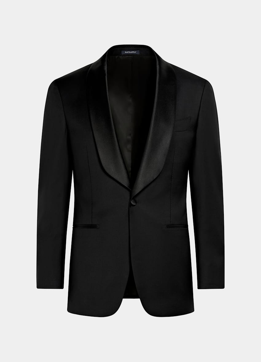 Black Three-Piece Tailored Fit Havana Tuxedo