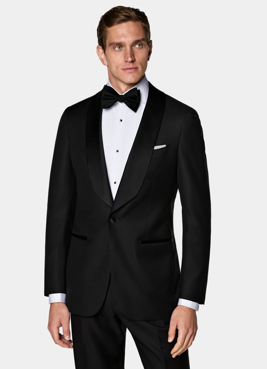 Black Tailored Fit Havana Tuxedo