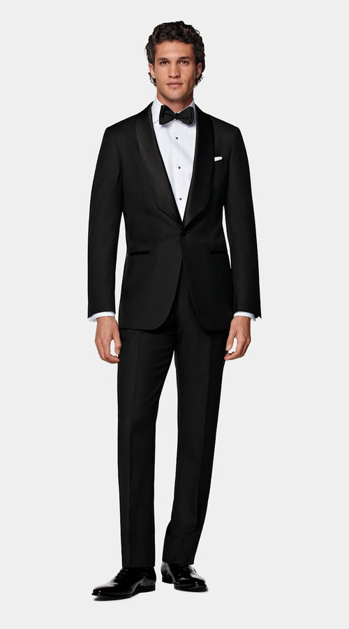 Black Tailored Fit Havana Dinner Jacket