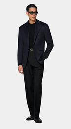 Navy Relaxed Fit Roma Blazer
