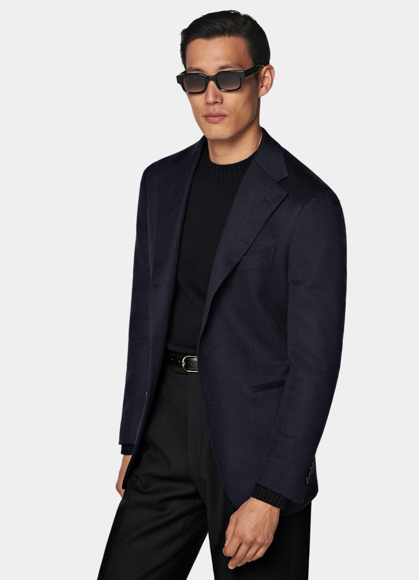 Navy Relaxed Fit Roma Blazer