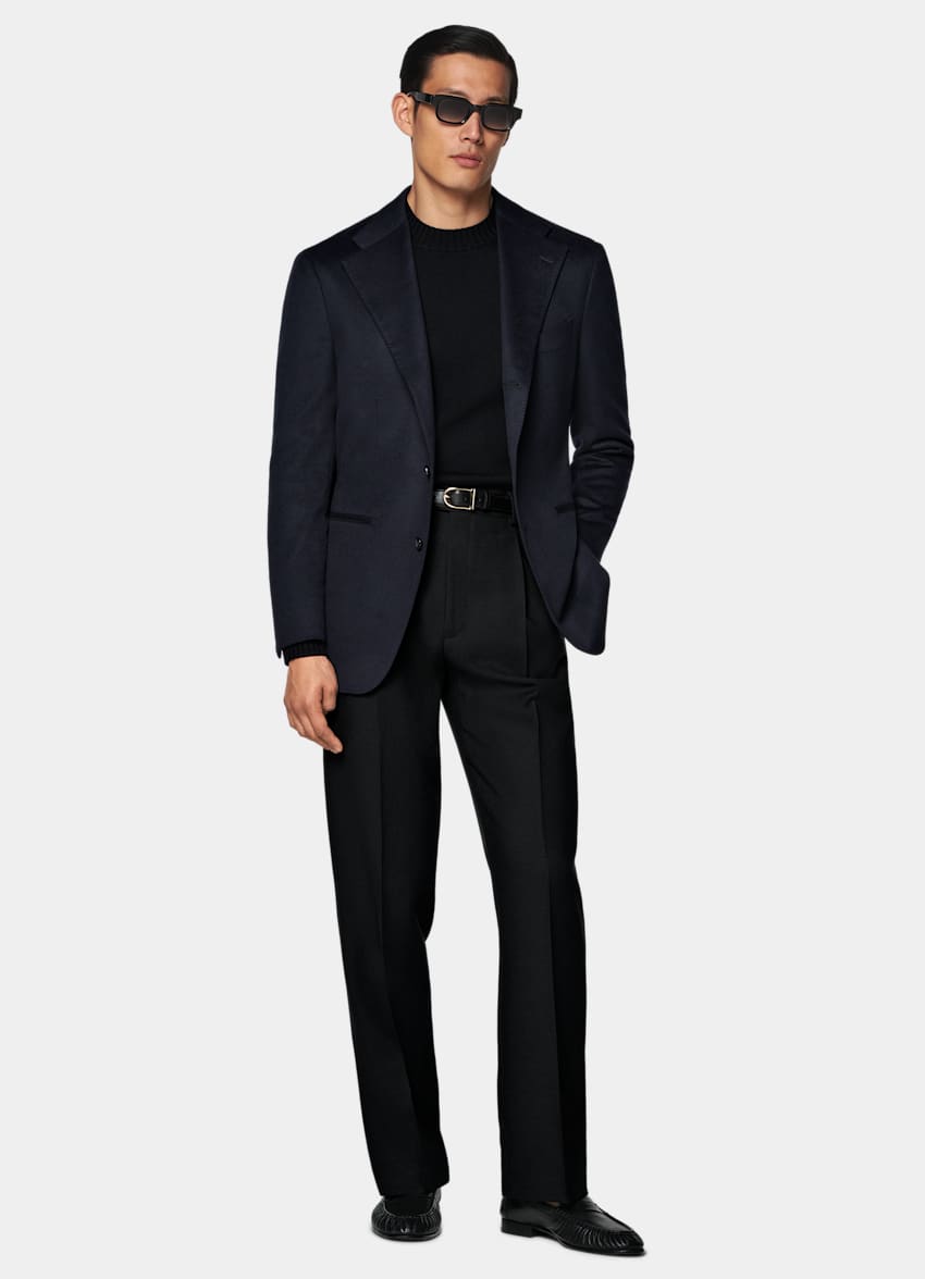 Navy Relaxed Fit Roma Blazer