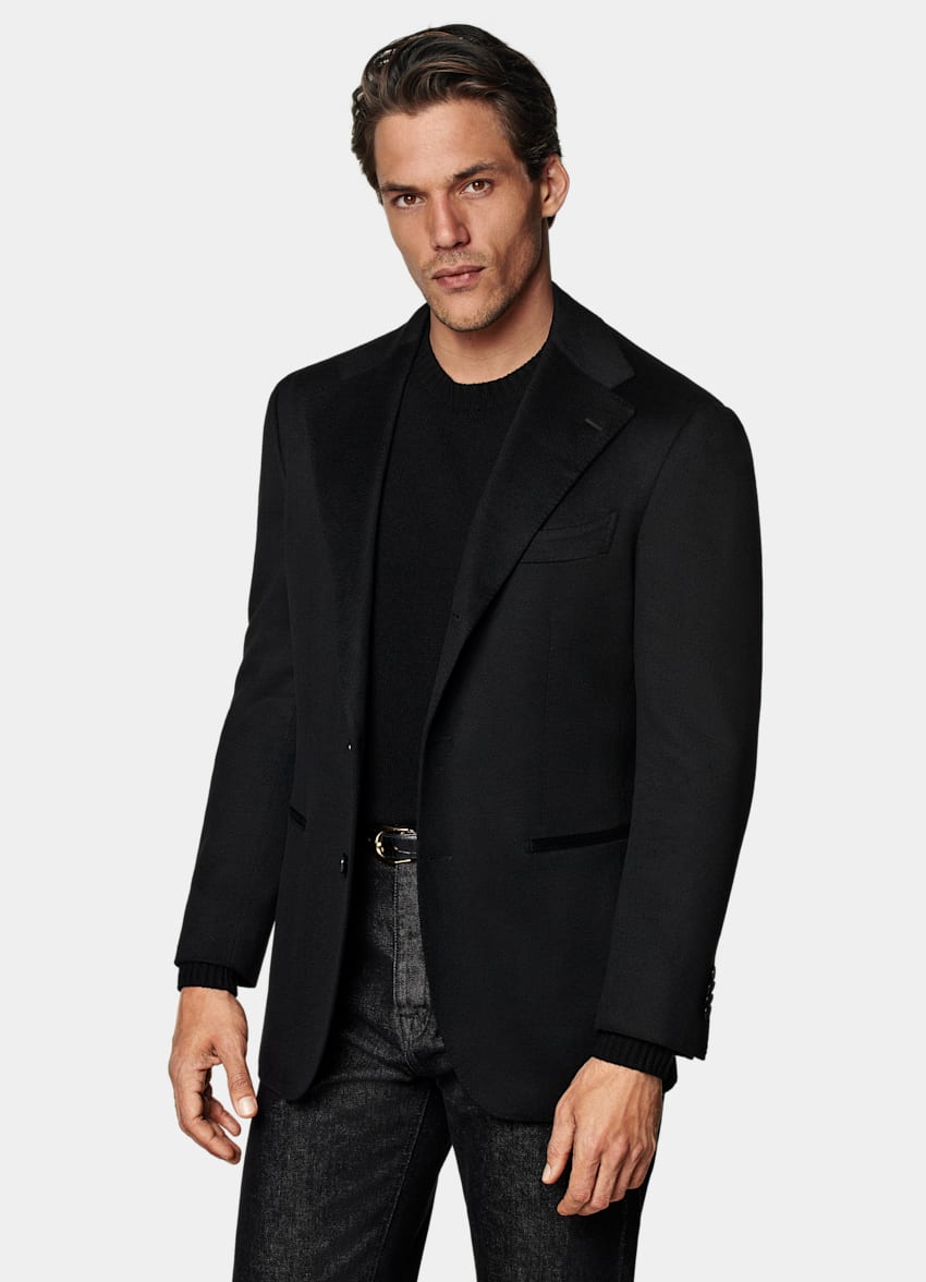 Black Relaxed Fit Roma Blazer