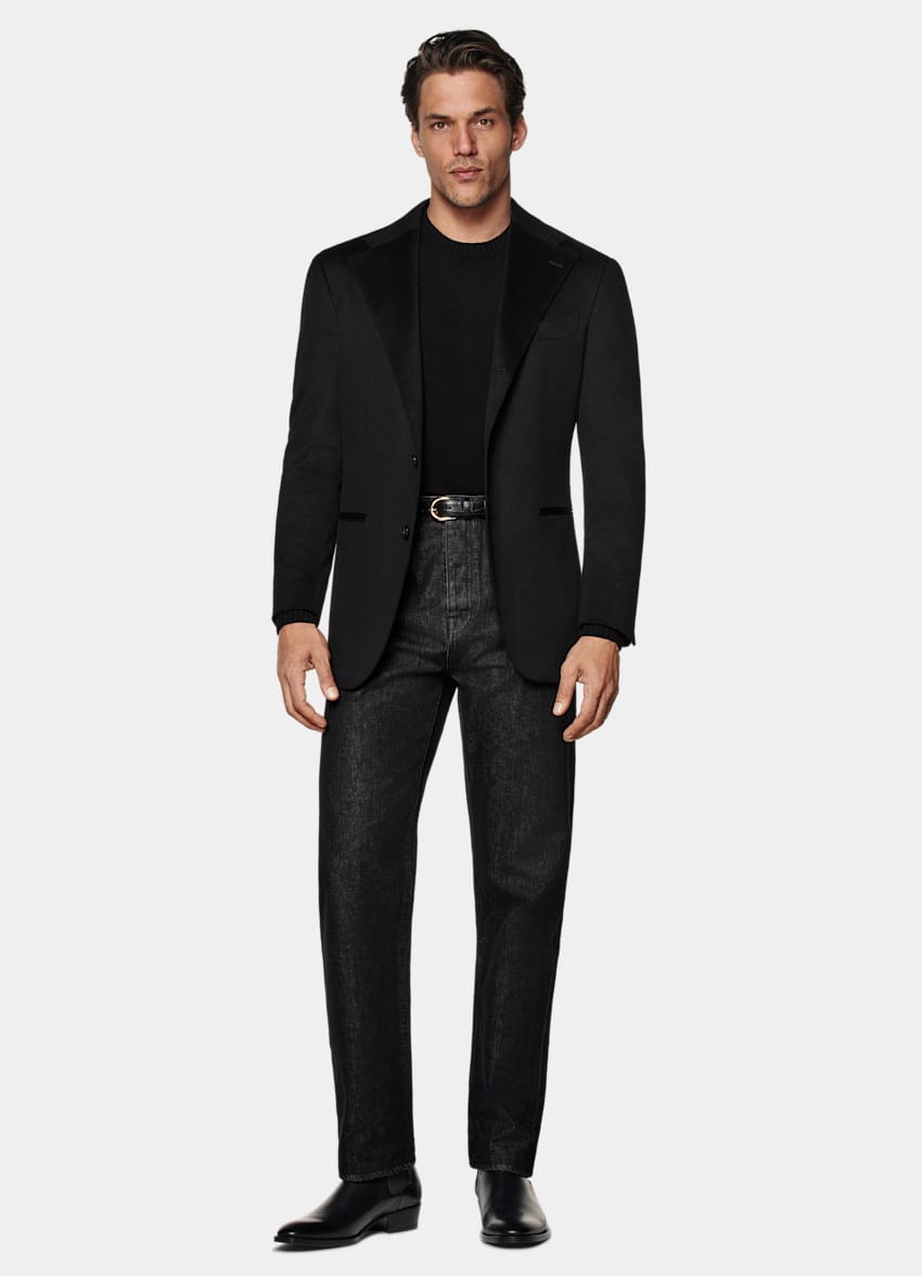 Black Relaxed Fit Roma Blazer