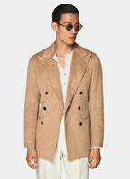 Mid Brown Tailored Fit Havana Blazer