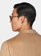 Mid Brown Tailored Fit Havana Blazer