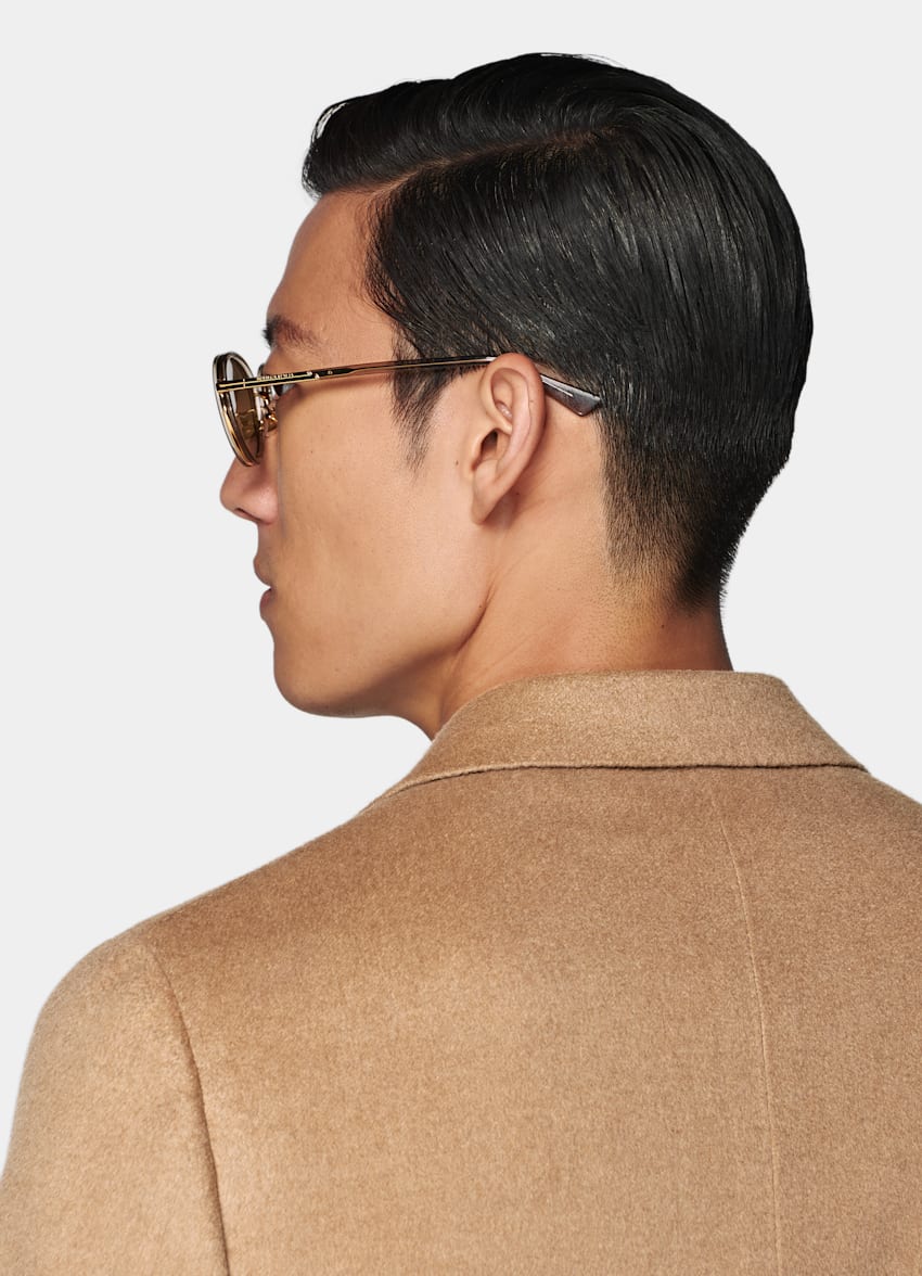 Mid Brown Tailored Fit Havana Blazer