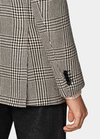 Black Checked Relaxed Fit Roma Blazer