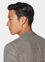 Black Checked Relaxed Fit Roma Blazer