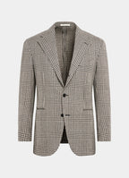 Black Checked Relaxed Fit Roma Blazer