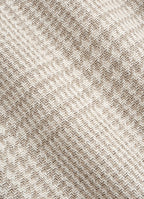 Sand Checked Relaxed Fit Roma Blazer