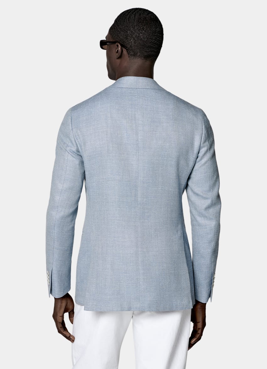 Light Blue Tailored Fit Havana Blazer