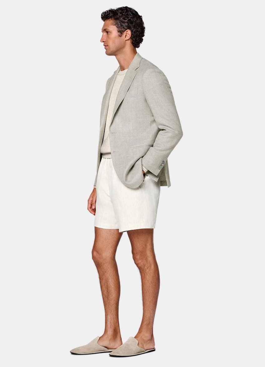 Mid Green Tailored Fit Havana Blazer
