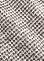 Mid Brown Checked Relaxed Fit Roma Blazer