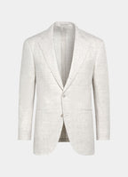 Light Grey Checked Relaxed Fit Roma Blazer