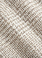 Sand Checked Relaxed Fit Roma Blazer