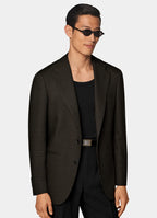 Green Houndstooth Relaxed Fit Roma Blazer