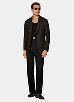 Green Houndstooth Relaxed Fit Roma Blazer