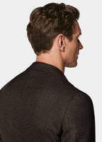Brown Checked Tailored Fit Havana Blazer