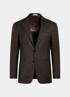 Brown Checked Tailored Fit Havana Blazer