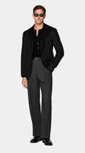 Black Relaxed Fit Roma Blazer