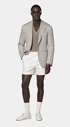 Taupe Herringbone Relaxed Fit Roma Blazer