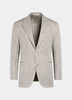 Taupe Herringbone Relaxed Fit Roma Blazer