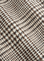 Mid Brown Checked Relaxed Fit Roma Blazer