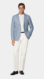Light Blue Tailored Fit Havana Blazer