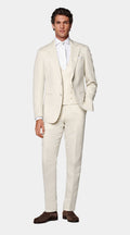 Sand Tailored Fit Three-Piece Havana Suit
