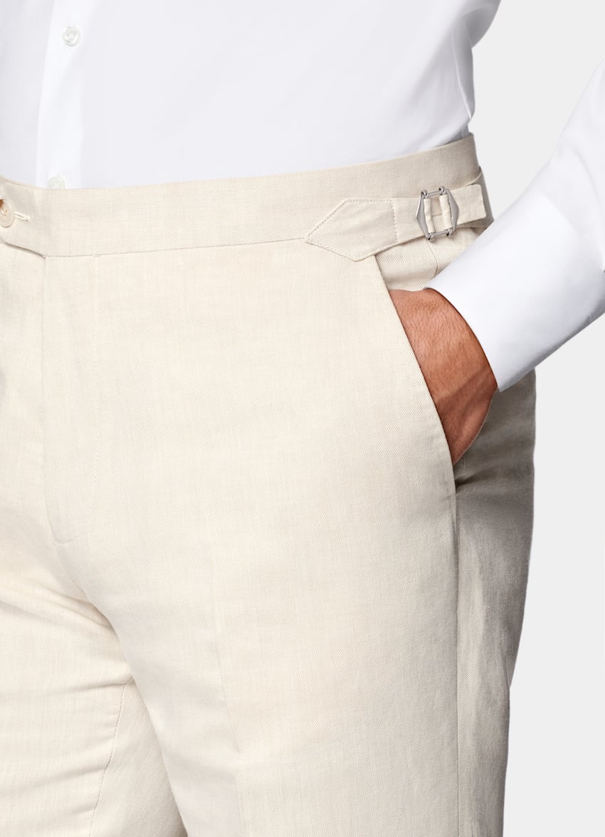 Sand Tailored Fit Three-Piece Havana Suit