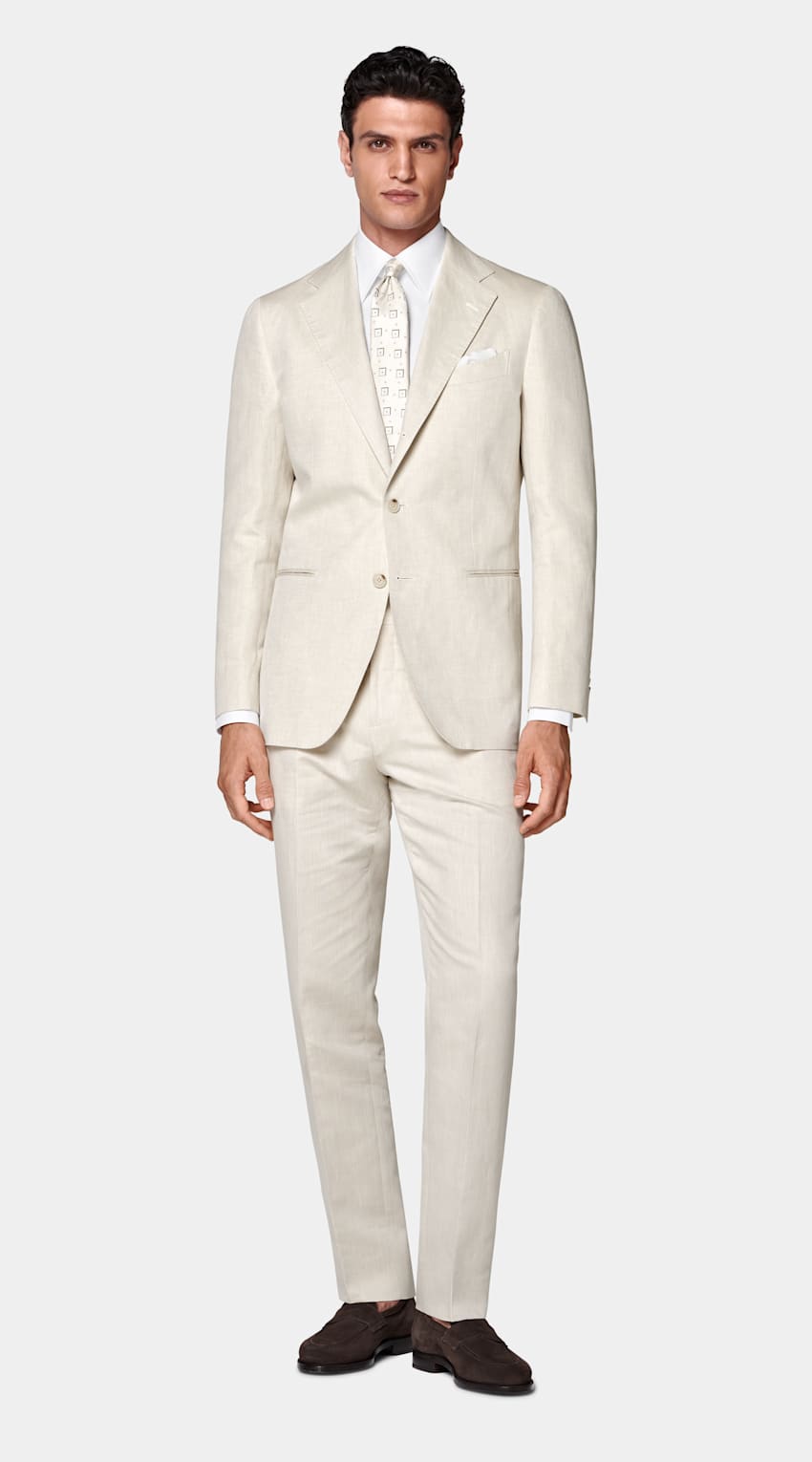Sand Tailored Fit Havana Suit