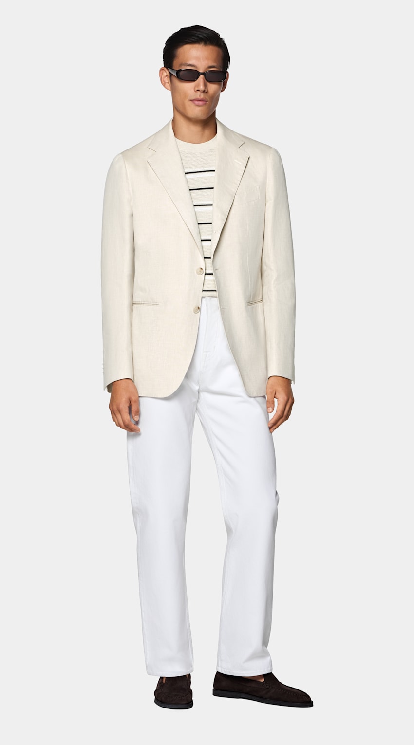 Sand Tailored Fit Havana Suit Jacket