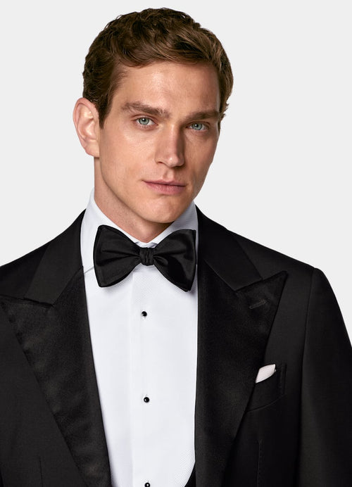 Black Three-Piece Tailored Fit Havana Tuxedo