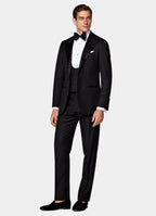Black Three-Piece Tailored Fit Havana Tuxedo