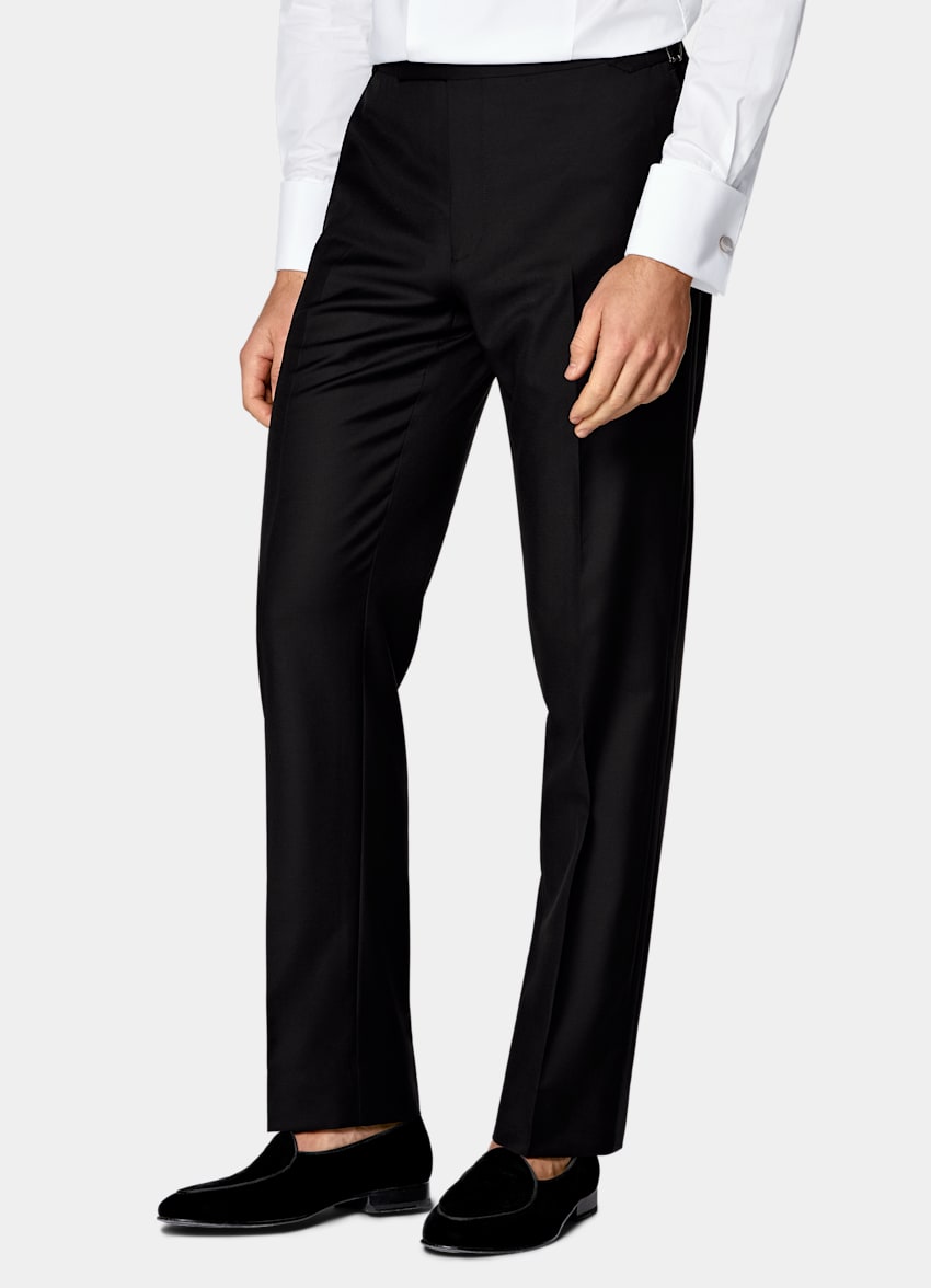 Black Three-Piece Tailored Fit Havana Tuxedo
