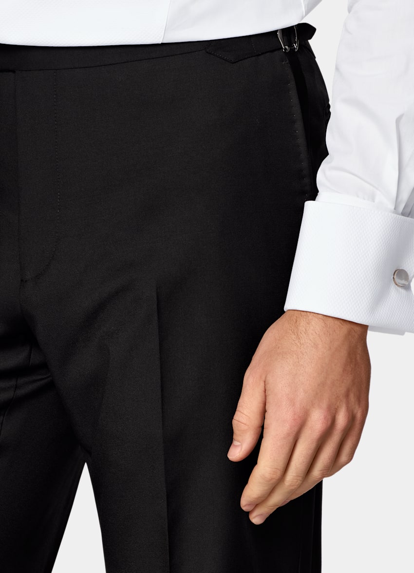 Black Three-Piece Tailored Fit Havana Tuxedo