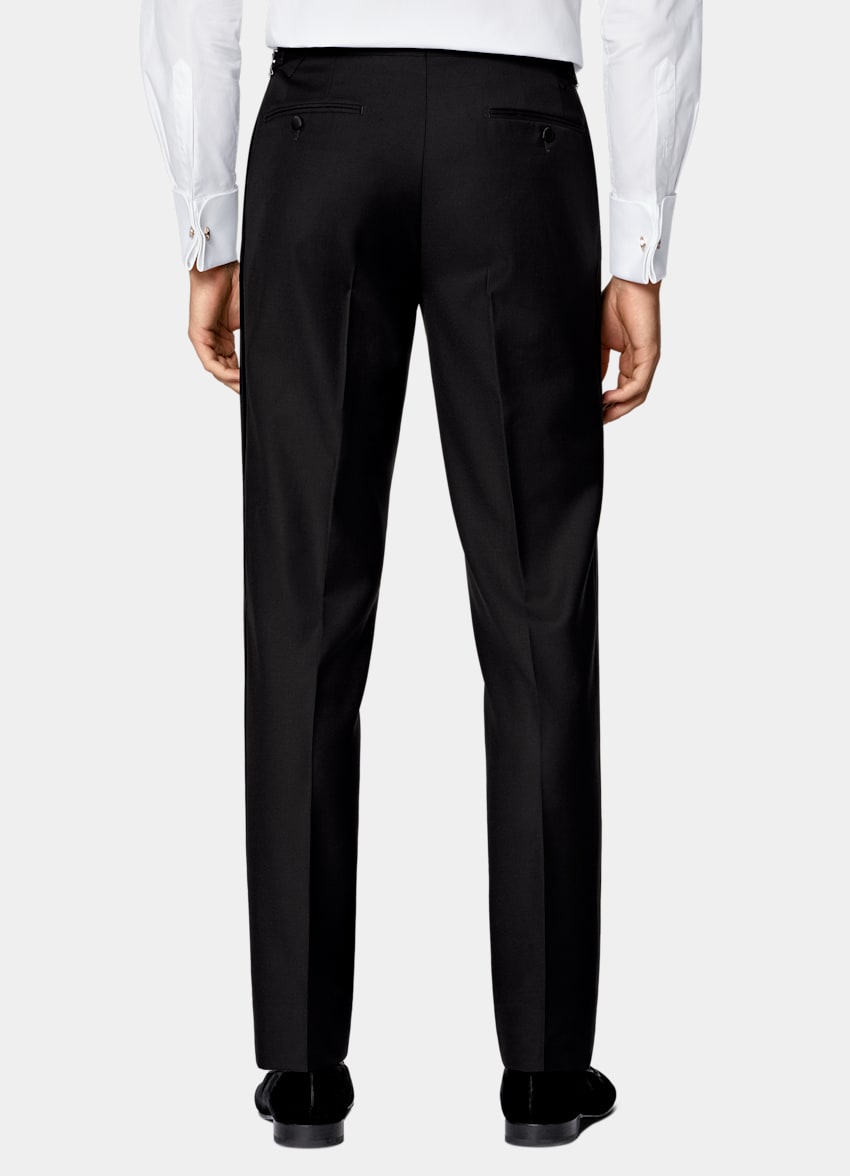 Black Three-Piece Tailored Fit Havana Tuxedo