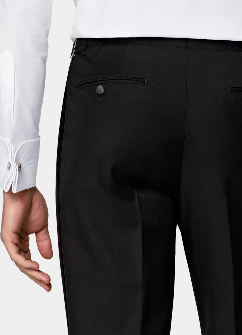 Black Three-Piece Tailored Fit Havana Tuxedo