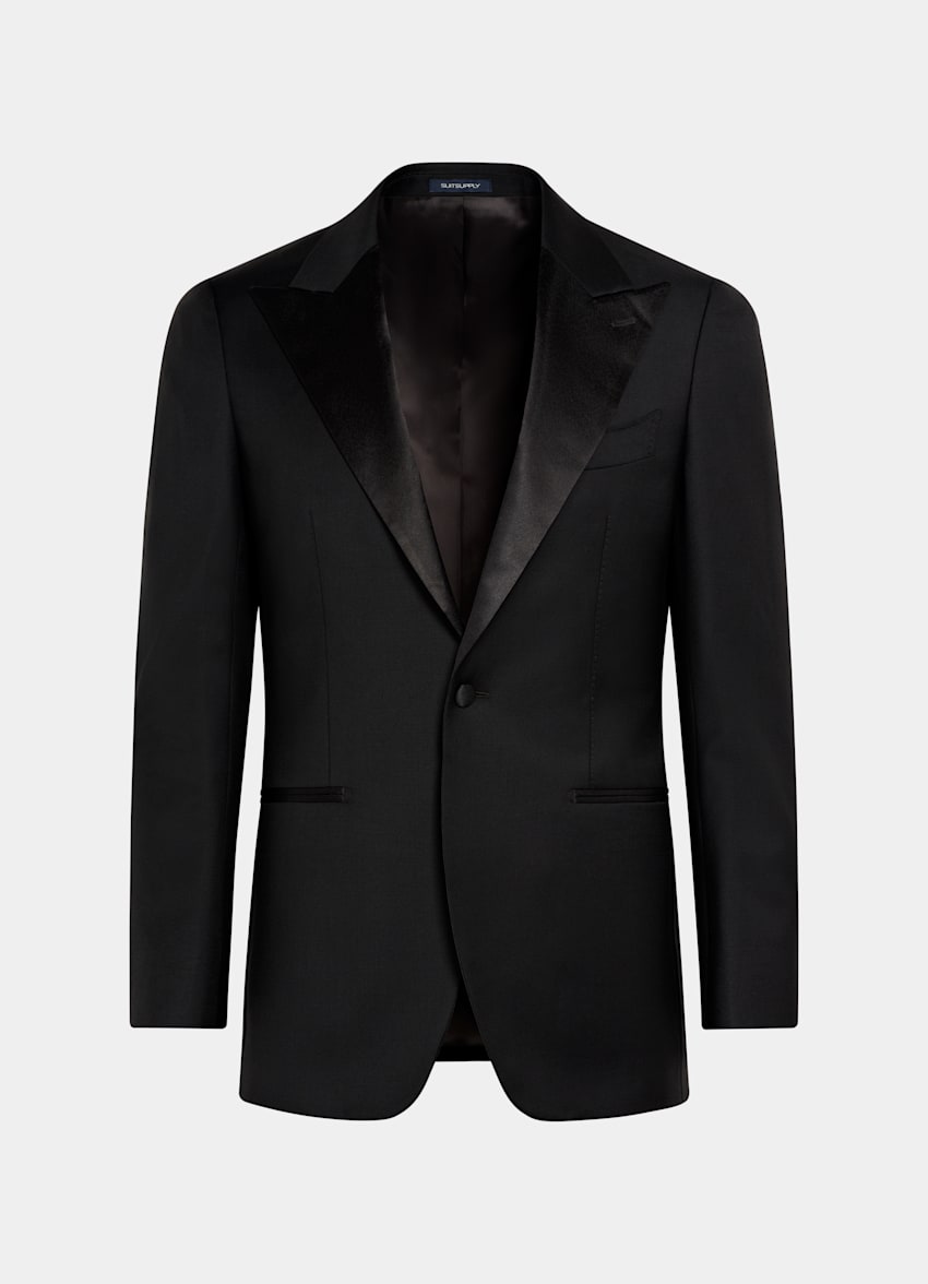 Black Three-Piece Tailored Fit Havana Tuxedo