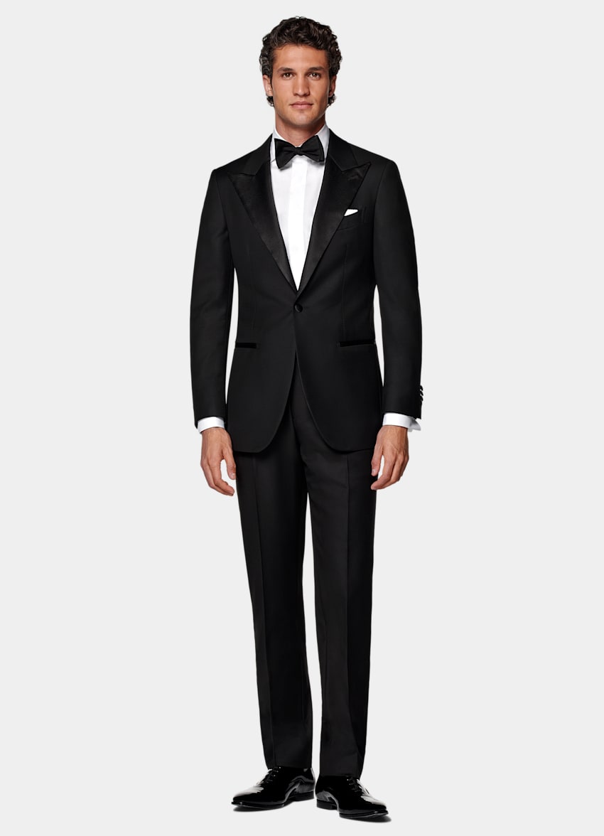 Black Tailored Fit Havana Dinner Jacket