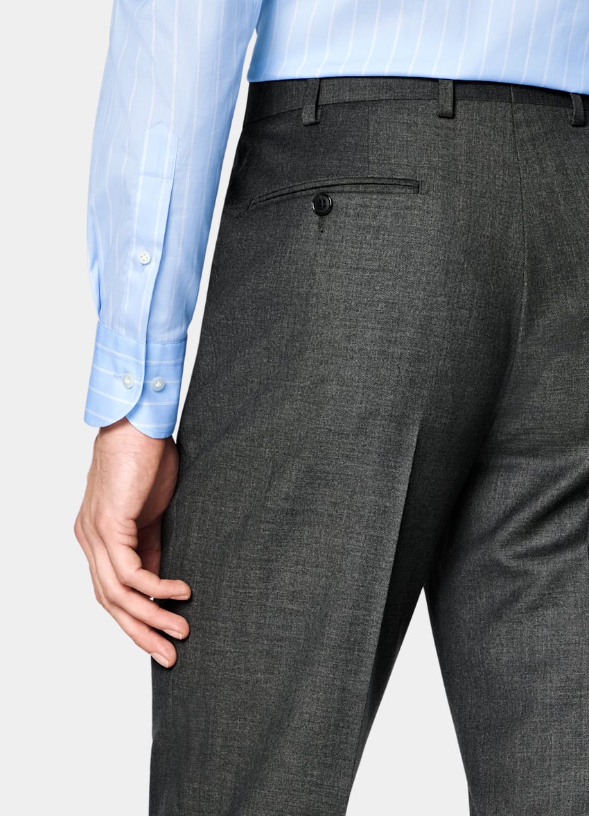 Dark Grey Tailored Fit Havana Suit