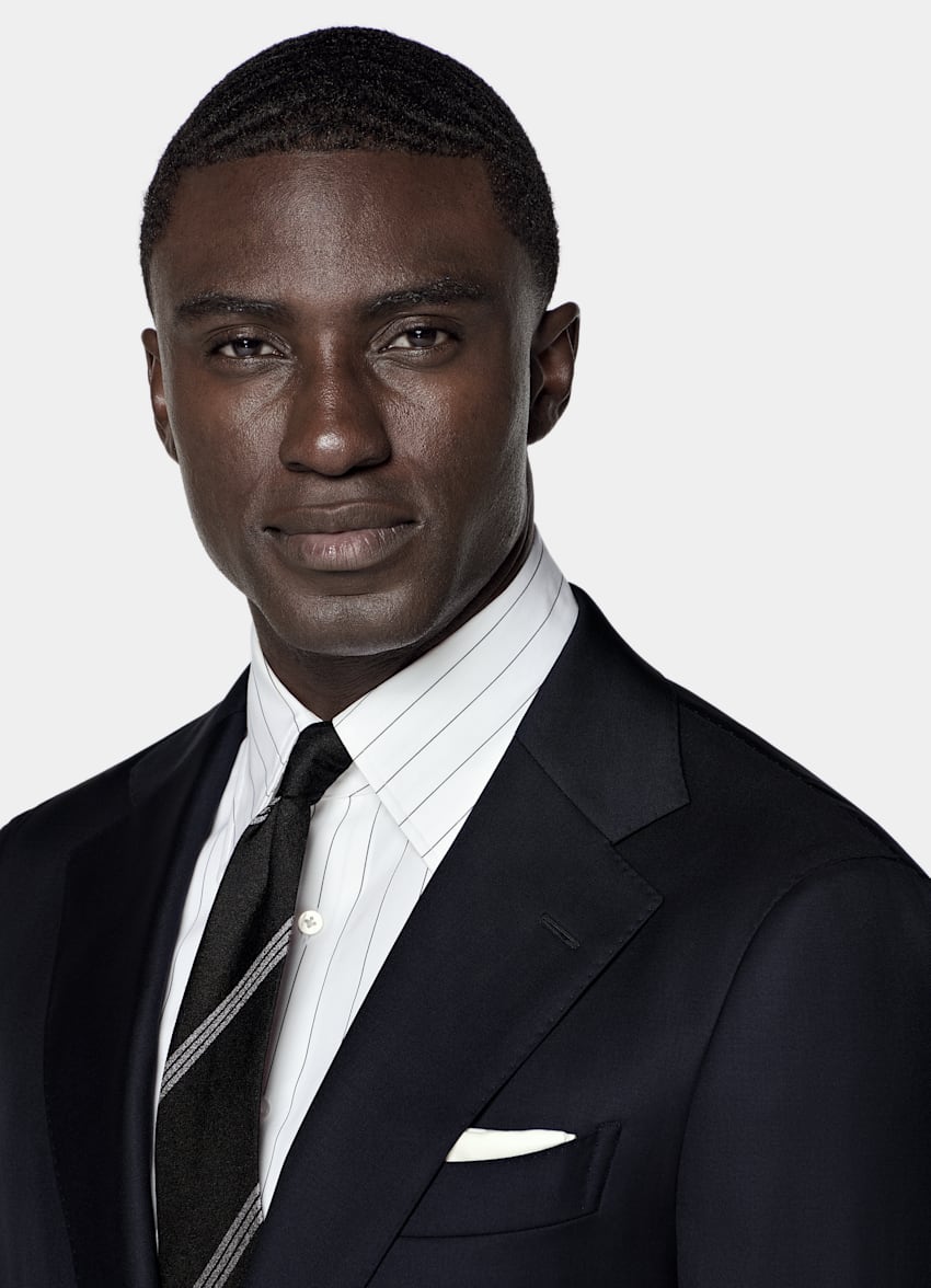 Navy Tailored Fit Havana Suit
