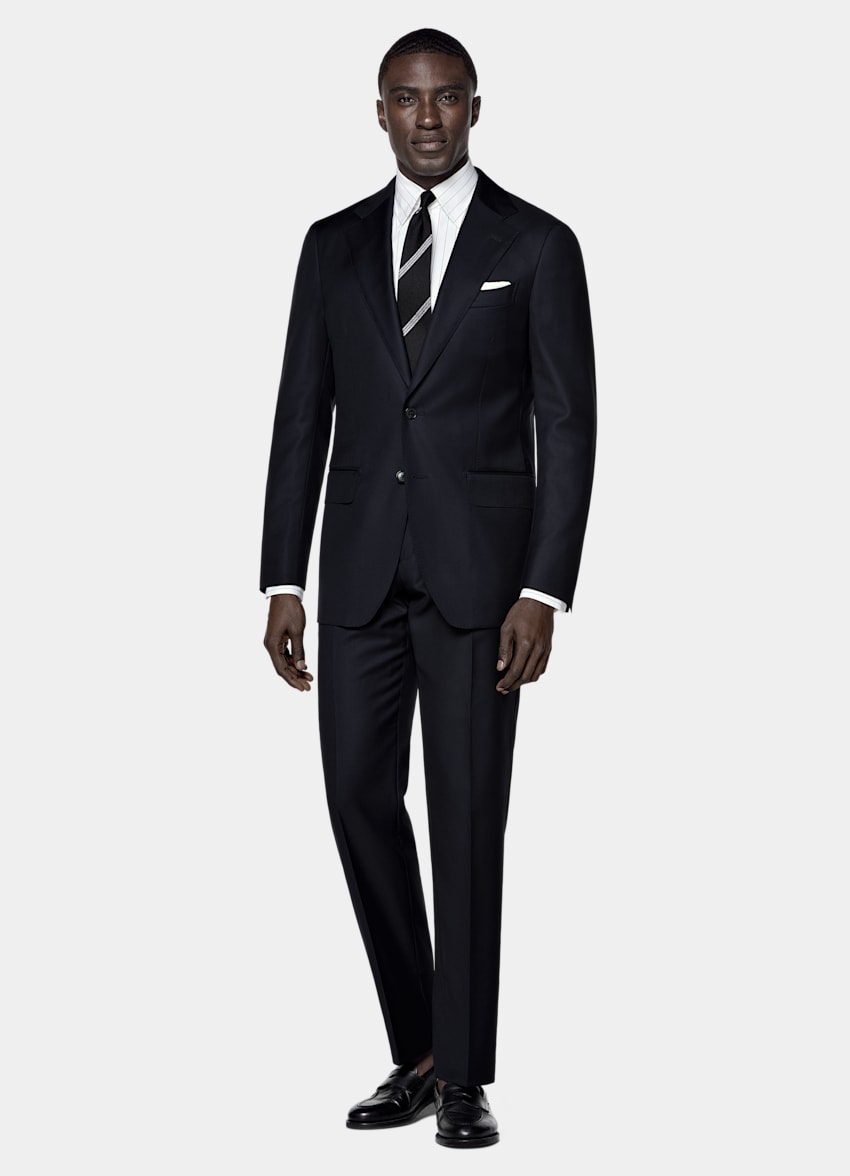 Navy Tailored Fit Havana Suit