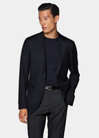 Navy Tailored Fit Havana Suit Jacket